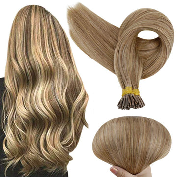 Up To 73% Off I Tip Hair Extensions Remy Pastel Highlighted Hair Extensions (#10P16) - FShine Shop